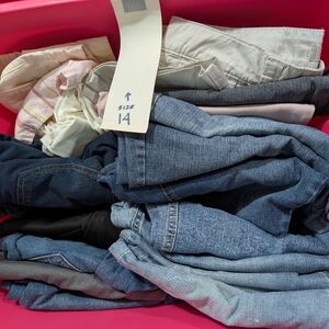 MANY PAIRS LEE Rider Midrise Straight Jeans & Other Brands Size 14M